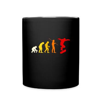 Skateboard Fashion Skater Gift Teenager Kids Outfi - Full Colour Mug - black - Front
