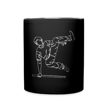 Parkour Freerunner Traceur Freerunning Herren Jungen Ki - Tasse einfarbig - Schwarz - Vorne