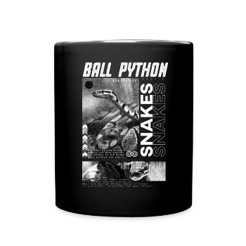 Ball Python Modern Streetwear Reptile Keeper - Mug uni - noir - Devant