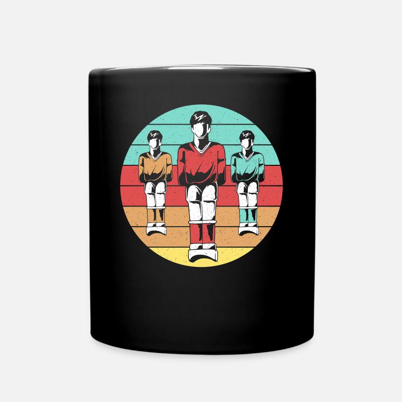 Rétro Table Soccer Foosball Player Cool Vintage - Mug uni - noir