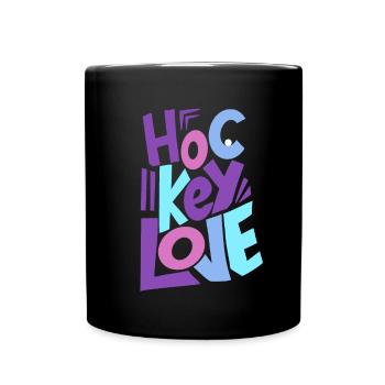 Field Hockey Indoor Hockey Hockey Girl - Full Colour Mug - black - Front