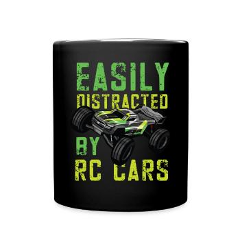 RC Auto Hobby Spruch Ferngestuertes Auto - Tasse einfarbig - Schwarz - Vorne