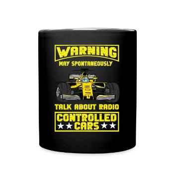 RC Auto Hobby Spruch Ferngestuertes Auto - Tasse einfarbig - Schwarz - Vorne