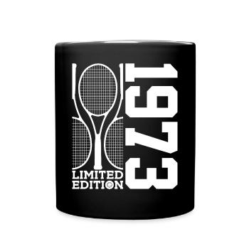 LIMITED EDITION 1973 TENNIS 53RD BIRTHDAY - Full Colour Mug - black - Front