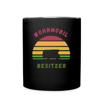 Wohnmobil Wohnmobilbesitzer Camping Camper Idee - Tasse einfarbig - Schwarz - Vorne
