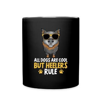 Australian Cattle Dog Red Blue Heeler - Full Colour Mug - black - Front