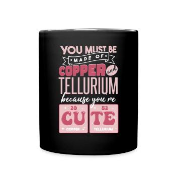 Citation de chimie mignonne - Mug uni - noir - Devant