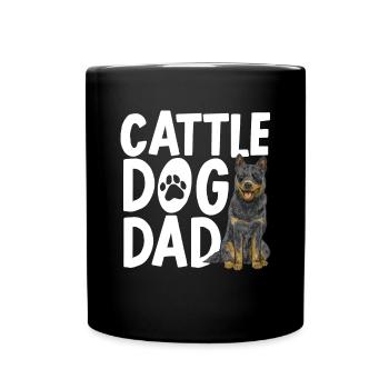 Australian Cattle Dog Red Blue Heeler - Tasse einfarbig - Schwarz - Vorne