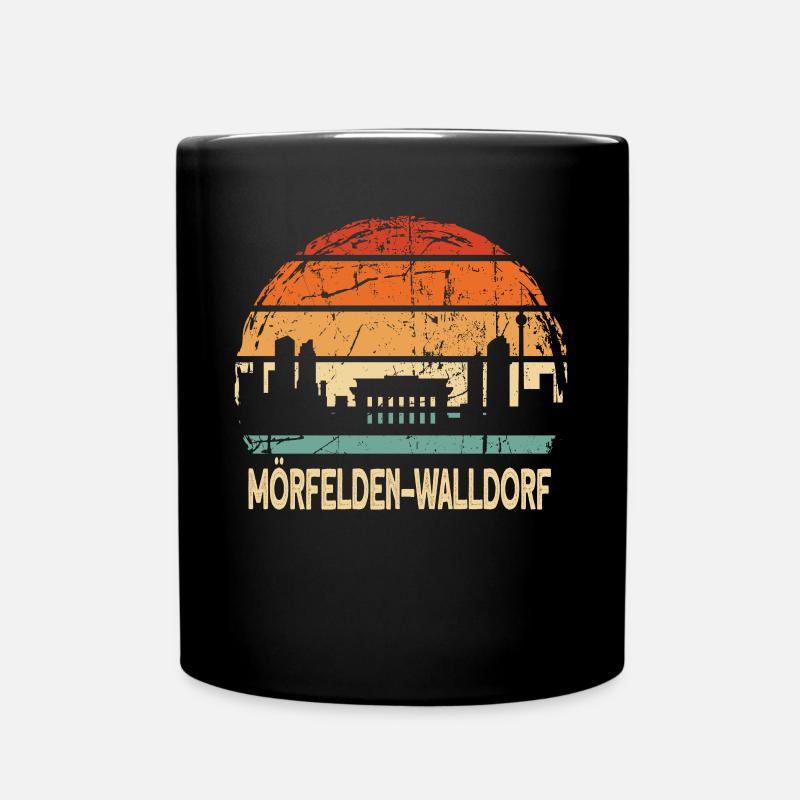 Mörfelden-Walldorf - Tasse einfarbig - Schwarz