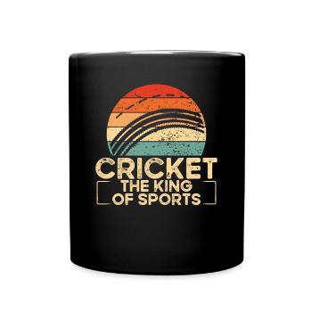 Cricket, the king of sport - Full Colour Mug - black - Front