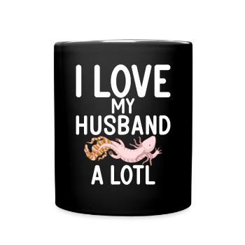 Axolotl Liebhaber Geschenke - Tasse einfarbig - Schwarz - Vorne