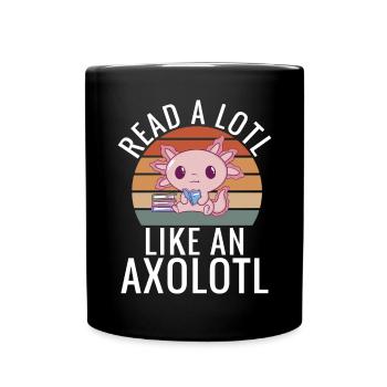 Axolotl Liebhaber Geschenke - Tasse einfarbig - Schwarz - Vorne
