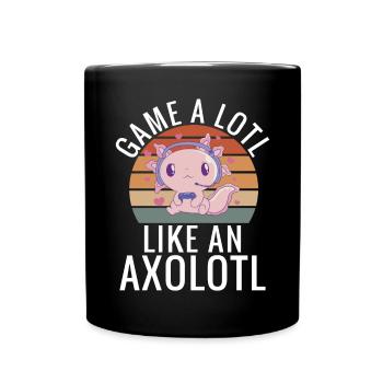Axolotl Liebhaber Geschenke - Tasse einfarbig - Schwarz - Vorne