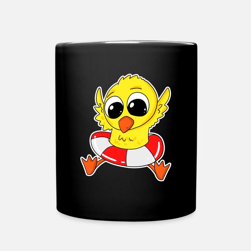 Ente Badeente Baden - Tasse einfarbig - Schwarz