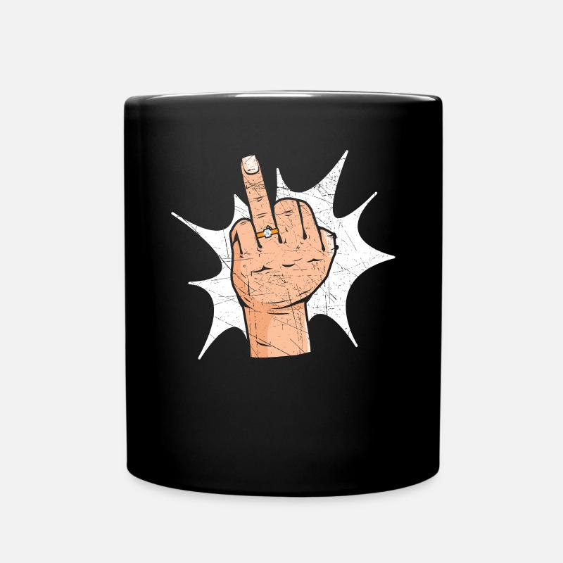 Mariage le jour du mariage des mariés Mariage juste marié - Mug uni - noir