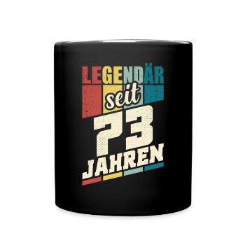73. Geburtstag Legendär Seit 73 Jahren Legende 73 - Tasse einfarbig - Schwarz - Vorne