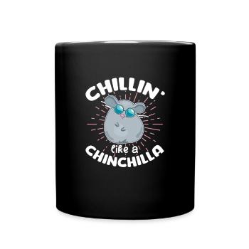 Chinchilla - Tasse einfarbig - Schwarz - Vorne