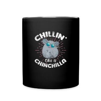Chinchilla Rodent Pet Rodent Gift - Full Colour Mug - black - Front