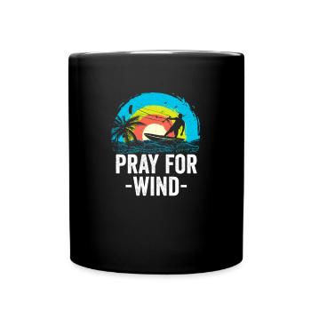 Kitesurfen Vintage Kiteboarder Retro Kitesurfer - Tasse einfarbig - Schwarz - Vorne