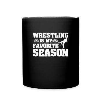 Wrestling Männer Frauen Kinder Wrestler Wrestling - Tasse einfarbig - Schwarz - Vorne