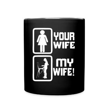 Artist My Wife Is An Artist - Full Colour Mug - black - Front