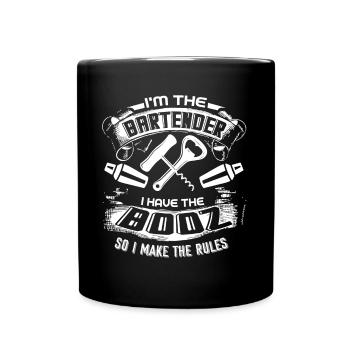 Bartender I'm The Bartender - Full Colour Mug - black - Front