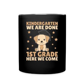 Kids Kindergarten graduate Labrador 1st grade - Tasse einfarbig - Schwarz - Vorne