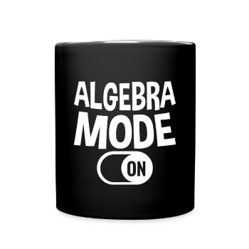 Mode algèbre sur 2 - Mug uni - noir - Devant