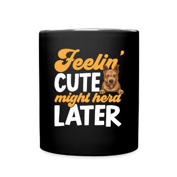 Australian Cattle Dog Red Blue Heeler - Full Colour Mug - black - Front