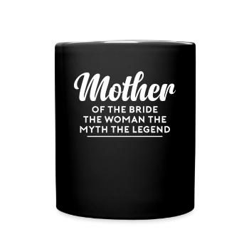 Brides Mom Mother Of The Bride Brautmutter Shirt - Tasse einfarbig - Schwarz - Vorne