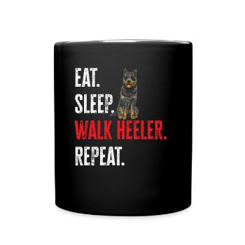 Australian Cattle Dog Red Blue Heeler - Full Colour Mug - black - Front