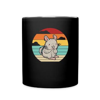 Retro Shorttail Longtail Longhair Breeder - Full Colour Mug - black - Front