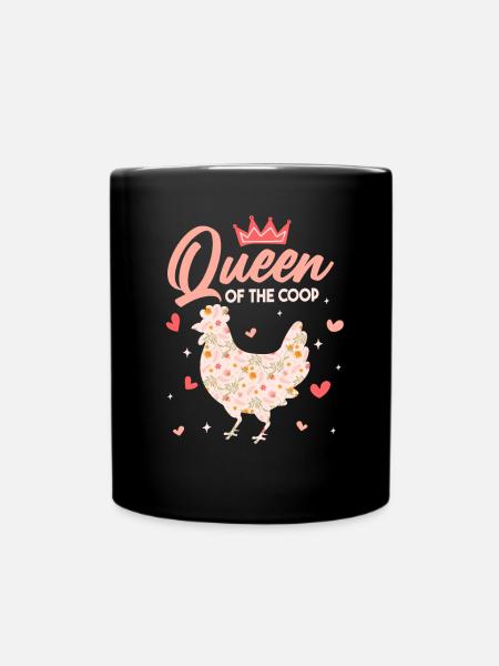 Königin des Stalls - Tasse einfarbig - Schwarz