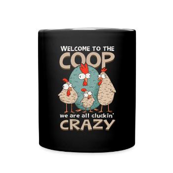 Willkommen im Coop - Tasse einfarbig - Schwarz - Vorne