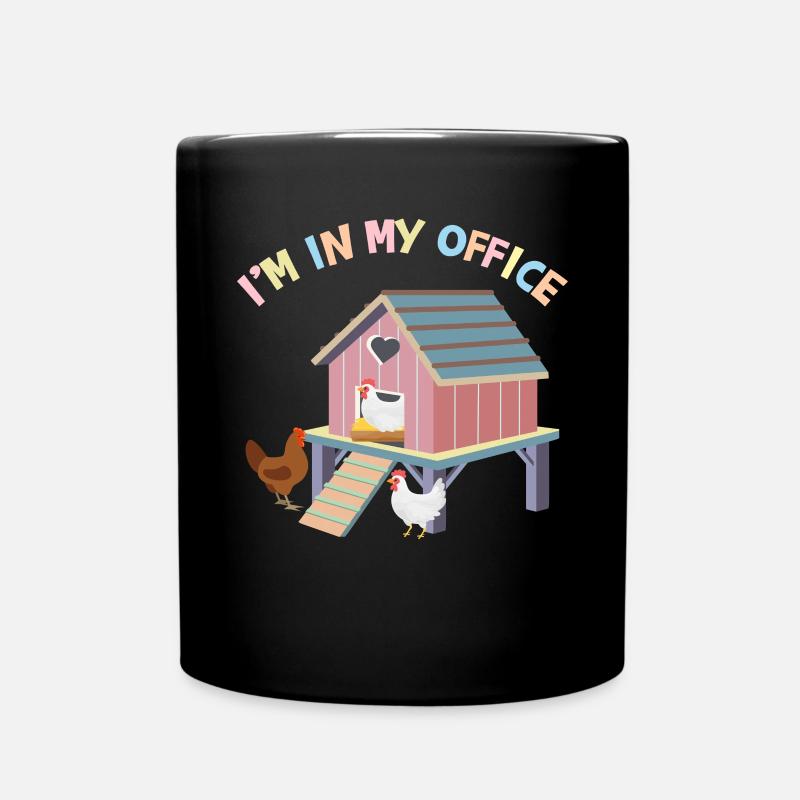 Ich bin in meinem Büro - Tasse einfarbig - Schwarz
