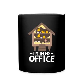 Je suis dans mon bureau | Agriculteur | Agriculture | Ferme - Mug uni - noir - Devant