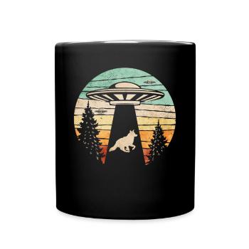 Coyote Hunt Coyote Hunter Yote Retro - Mug uni - noir - Devant