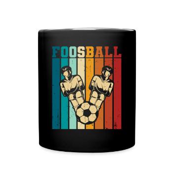 Foosball Retro Player Vintage Table Soccer - Tasse einfarbig - Schwarz - Vorne