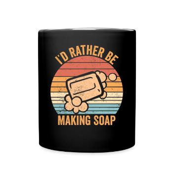 Fabricant de savon amusant - Mug uni - noir - Devant