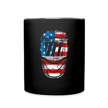 Casque de soudage Patriotic Usa - Mug uni - noir - Devant