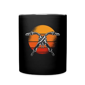 Rétro soleil du bâton de soudure - Mug uni - noir - Devant