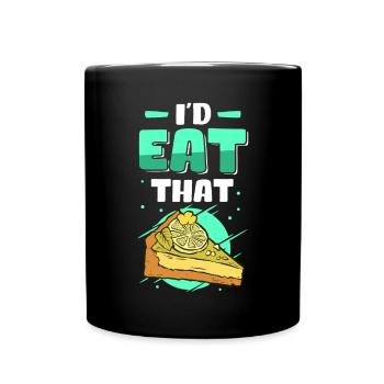 Lime Pie Lemon Cake Cake Gift - Full Colour Mug - black - Front