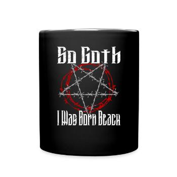 Satan Beelzebub Teufel Gothic Pentagram Mystisch - Tasse einfarbig - Schwarz - Vorne