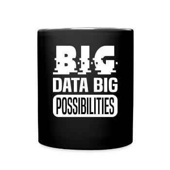 Internet Of Things IOT Programmer Admin IT - Full Colour Mug - black - Front