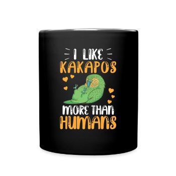 Kakapo more like flightless parrot Kakapo - Full Colour Mug - black - Front