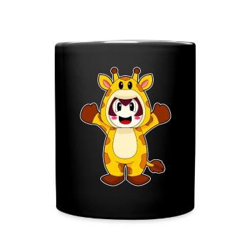 Costume de girafe - Mug uni - noir - Devant