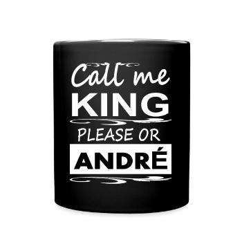 My name is André, I'm André King André Gift - Full Colour Mug - black - Front