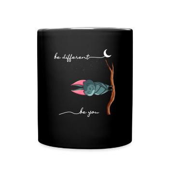 Soyez différent Chauve-souris Soyez vous Chauve-souris de sensibilisation à l’autisme - Mug uni - noir - Devant