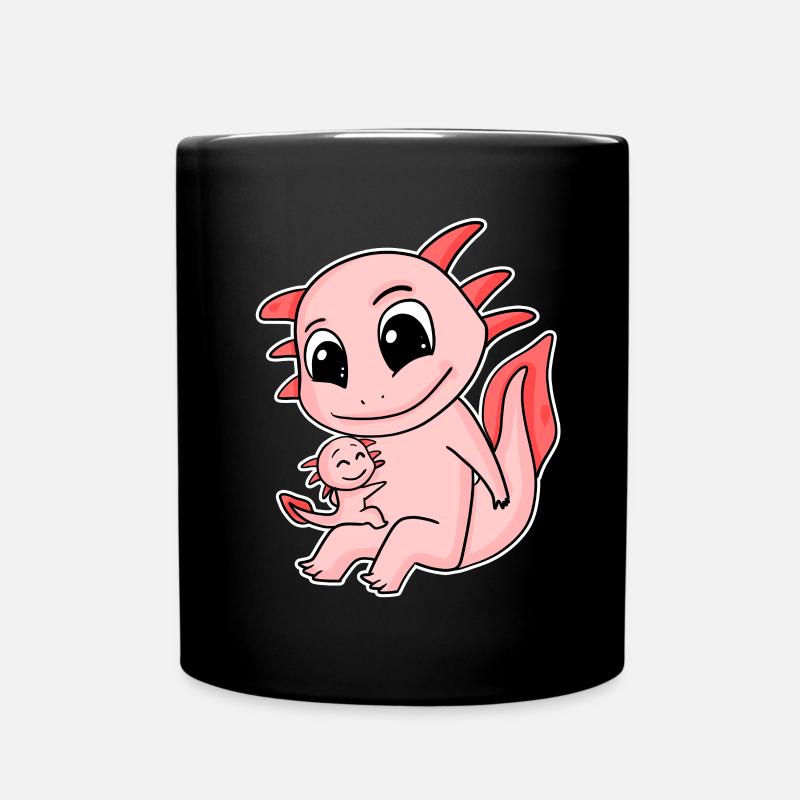 Famille Axolotl - Axolotl avec bébé - Mug uni - noir
