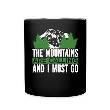 Randonnée Montagnes Escalade Randonneur Trek J’adore la randonnée - Mug uni - noir - Devant
